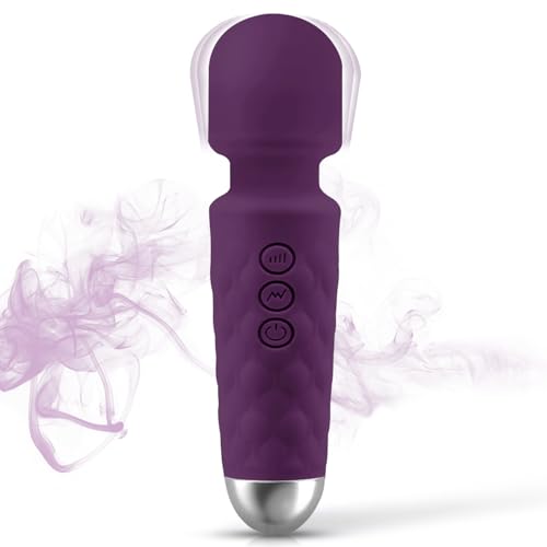 Image of Handheld Relaxation Massager to Relief Whole Body Muscle Tension and Promote Relaxation, 20-Modes & 8-speeds, Dark Purple