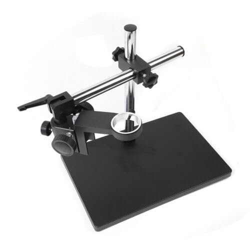 Soporte para Microscopio Digital, Trípode de Elevación Universal Ajustable, Herramienta de Microscopio Resistente, Base de Aleación de Aluminio con Rotación