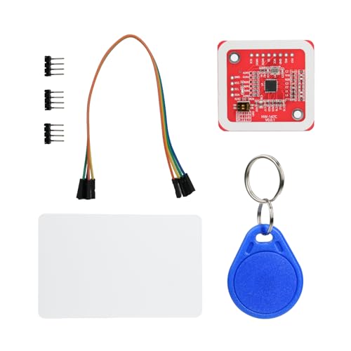 Module PN532 NFC RFID 1 pcs, NFC Reader avec interfaces SPI I2C UART, Chip et RFID Chip, Compatible Arduino, ESP32, Raspberry Pi, Lecteur pour projets électroniques