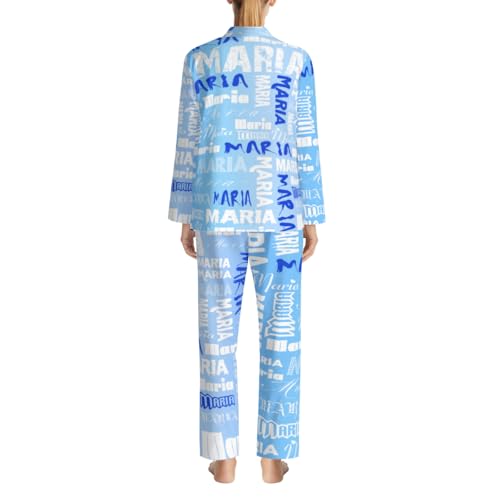 Personalized Pajamas for Women Men Personalized Sleepwear Christmas Fun Gift Pjs Customized Name Loungewear Set2