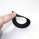 Lawnoval Silikon-WC-Spülventil, Gummidichtung, Unterlegscheibe, kompatibel mit Siamp Optima 49/50 Modellen, 7,1 cm, schwarzer Ersatz für effiziente, auslaufsichere Leistung