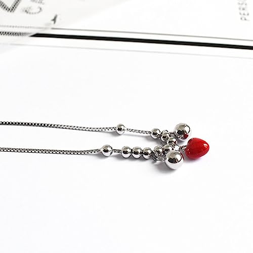 Tobillera boho para mujer en plata de ley con perla KnSam 4