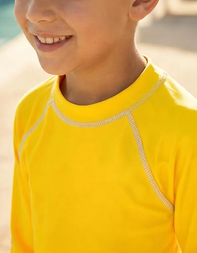Image of City Threads Rash Guard for Boys SPF 50+ Made in USA, Long Sleeve Swim Shirt with Sun Protection, Toddler, and Youth Sizes