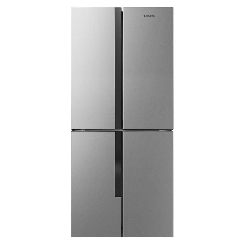 Aspes Frigorífico Combi 4 Puertas Inox A418800EIX. Capacidad 427 Litros, No Frost, Multi AirFlow, Bajo Nivel Sonoro, Eficiencia Energética Clase E
