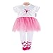 Corolle - Mon Premier Poupon Ballerina Outfit for 12" Baby Dolls, Pink/White
