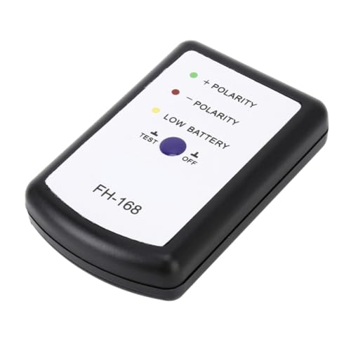Medidor de fase -168 comprobador de polaridad de altavoces con acabado robusto abs negro
