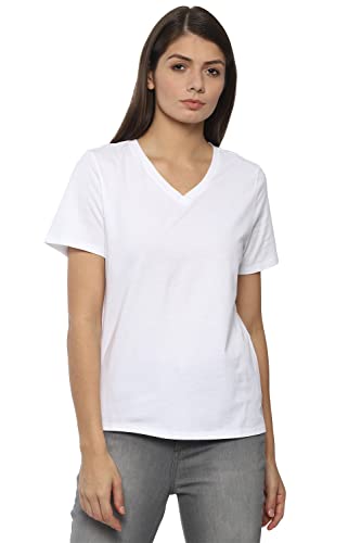 Image of Van Heusen Women's Solid Regular Fit T-Shirt