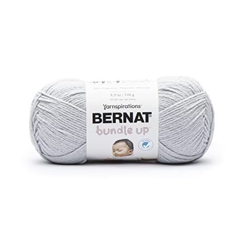 Image of Bernat Bundle Up Misty Gray Yarn - 3 Pack of 141g /5oz - Polyester - 4 Medium (Worsted) - 267 Yards - Knitting, Crocheting & Crafts