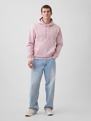 Image of Gap Men Printed Cotton Blend Relaxed Fit Full Sleeve Hoodie