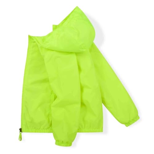 Image of SUNDAY ROSE Girls Windbreaker Jackets Lightweight Water Resistant Coat Outwear with Hooded for Kids