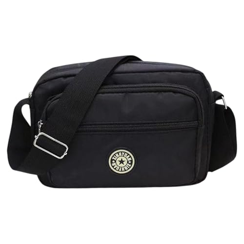 Image of MOMISY Women Mobile Messenger cellphone Bag Ladies Nylon Shoulder Cross Body Long Strap for College, Outing, Travelling, Work