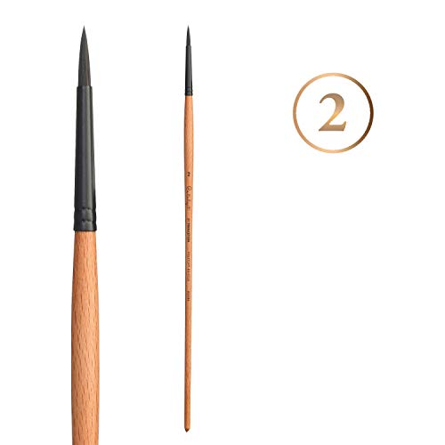 Princeton Catalyst Round Brush, Synthetic, Long Handle, Size 2, 1 Count