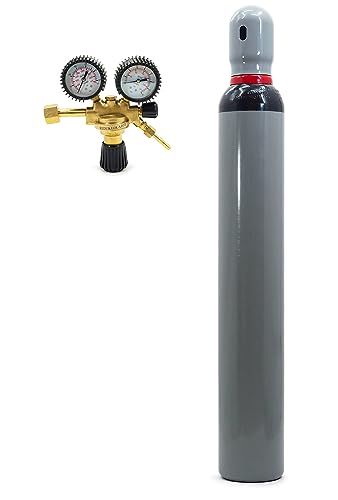Nitrógeno Hidrógeno Gas Bombona 10 L 2 m3 Aire Acondicionado Fuga + Reductor 16 bar