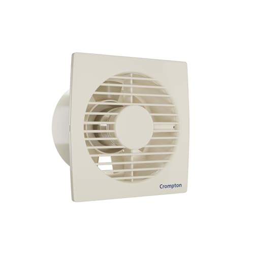 Crompton Axial Air 150 mm (6 inch) Kitchen/Bathroom/Office Exhaust (Ventilation) Fan | 1750 RPM | Low Noise | Sturdy Front Grill | Wall,Glass & Grill 