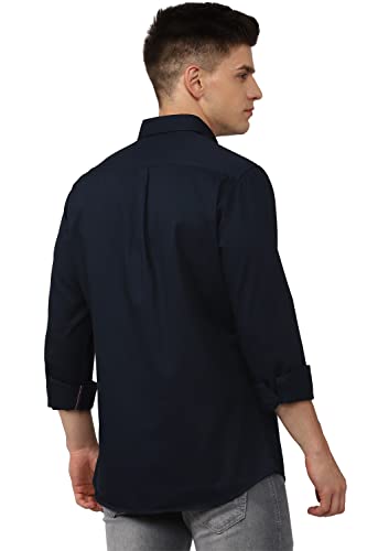 Image of Van Heusen Solid Casual Shirt for Men| Premium Cotton| Full Sleeves| Regular Fit |Breathable Fabric |