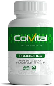 Colvital | Probiotics | Cultured in Immune-Boosting Fruits, Vegetables & Herbs | Natural Probiotics | Bottle 60 Capsules | Immune System Support | ImprovedFormula 1