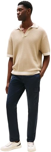 Tommy Hilfiger Herren Cargo Hose Denton Twill mit Taschen, Blau (Desert Sky), 29W/36L – Ansicht 2