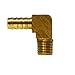 3/8 X 1/4" Hose Barb X Barstock 90 Degree Elbow 32041B (Pack of 10)