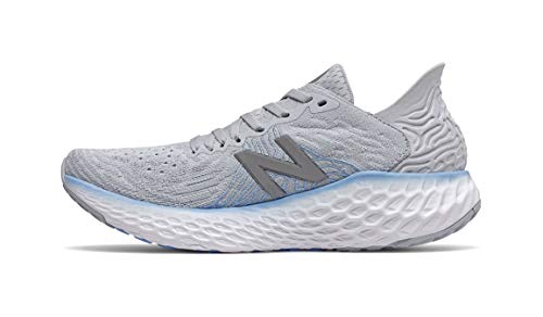 Image of New Balance Women's Fresh Foam 1080 V10 Running Shoe, Light Cyclone /Team Carolina, 5 N US