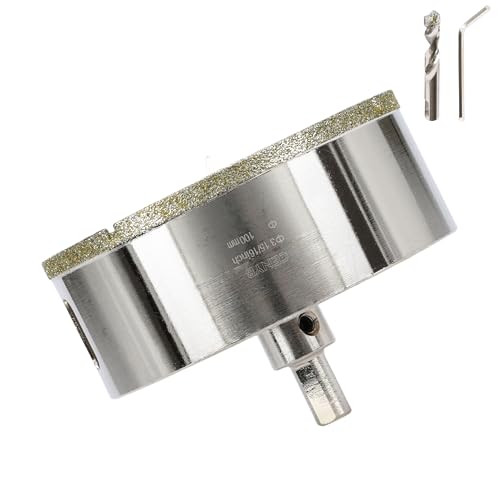 3-15/16 Pouces 100mm scie cloche carrelage foret diamant carrelage avec foret de centrage...