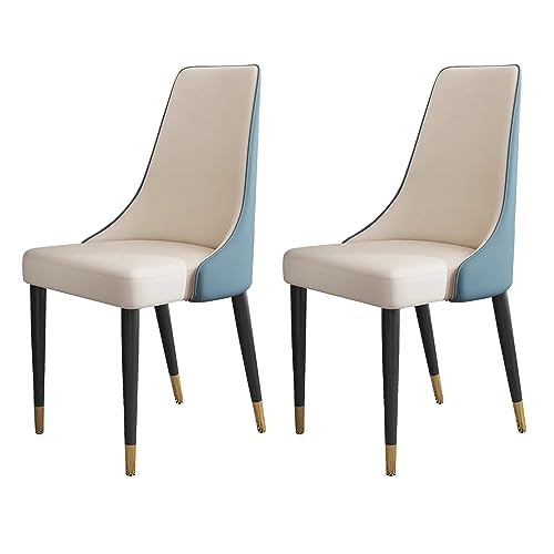 Chaise de cuisine lot de 2 chaises de salle à manger sans accoudoirs LiChA