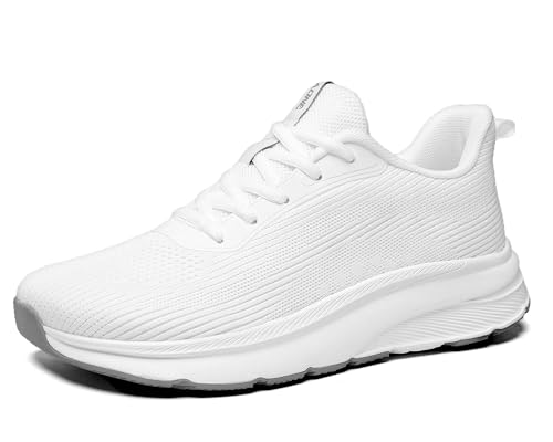 Image of KDN Men's Wide Toe Box Shoes Cushioned Road Running Shoes Non Slip Mens Walking Sneakers for Wide Feet Comfortable Athletic Gym Workout Shoes Wide Width