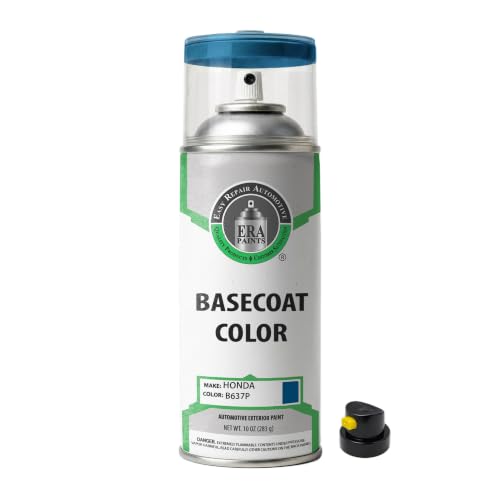 ERA Paints - B637P - Boost Blue Pearl for HONDA Exact OEM Color Match Automotive Touch Up Paint for Cars - Spray Paint with Premium Spray Nozzle - Basic Kit - Made in USA