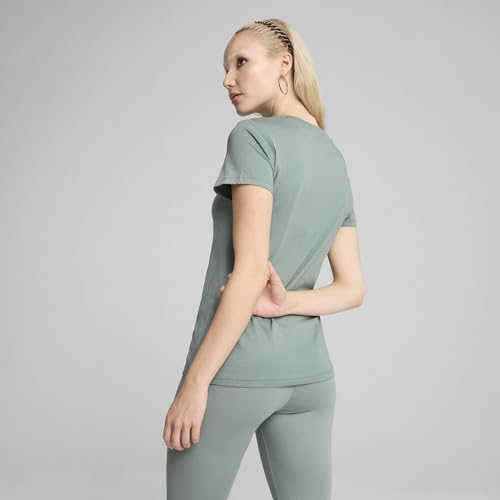Image of Puma Women Cotton Letter Print Regular Fit Tees
