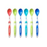 Nuby Cuillères d'Alimentation pour Bébé - Lot de 6 Cuillère pour Sevrage - 6 Pack - 4 ...