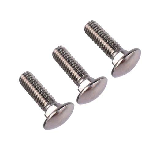 Image of 1 /4-20 x 2 Carriage Bolts Screws, 18-8 Stainless Steel 304, Round Head, Square Neck, UNC Fully Machine Coarse Threaded,20Pcs