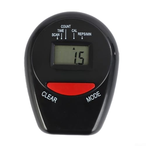Máquina de remo hidráulica multifunción con pantalla LED para seguimiento de frecuencia de tiempo, calorías, frecuencia cardíaca, pieza de repuesto de plástico compacto en negro, 111 x 86 mm