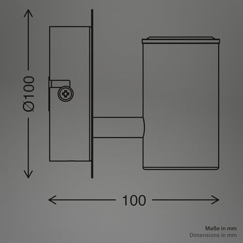 Aplique de pared negro para baño con casquillo E27 lámpara de espejo Briloner 7