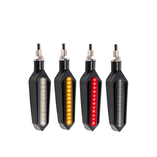 Clignotant à eau courante pour moto feux séquentiels 12V 10mm