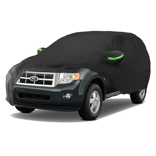 Image of Car Cover 6 Layers All Weather Waterproof Sun Rain UV Dust Car Protection Outdoor Covers Compatible with Ford Escape