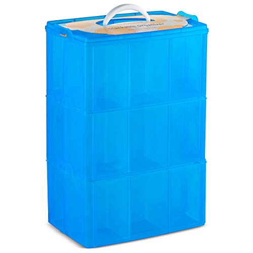 LifeSmart Medium Size Christmas Ornaments Storage Stackable Compatible with Lego Dimensions, Characters, LOL Dolls and More - Thumbnail 4