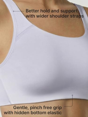 Image of Enamor Bamboo Cotton IB06, Women's Pop-on Bra - 3X Softer, 4X More Absorbent & Antimicrobial, Non-Padded, Wirefree, High Coverage