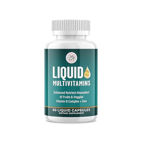 Grab The Gold Liquid Womens Multivitamin Capsules | Fast Absorption Formula with 42 Fruits &...