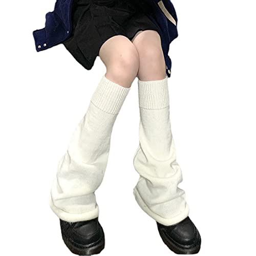 tinetill Damen Kniestrümpfe Legwarmers Strick Beinwärmer Gothic Lange...