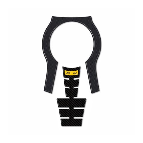 Kit De Protection Réservoir Résine Jaune Effet 3D Moto pour T-Max 560