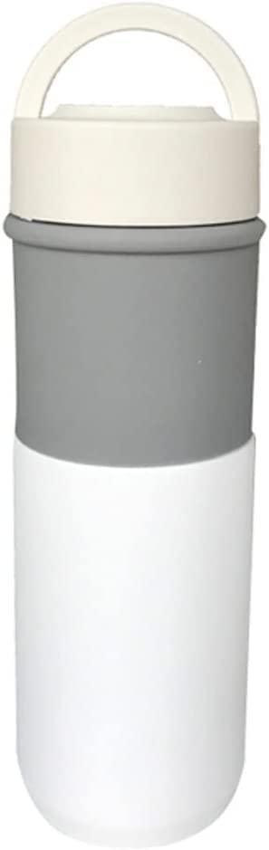 Termo de Viaje con Aislamiento al Vacío Taza Aislada con Filtro de té Botella de vacío Sellada de Acero Inoxidable de Gran Capacidad L Taza de Aislamiento de Volumen (Color : Dark, Size : One size) (