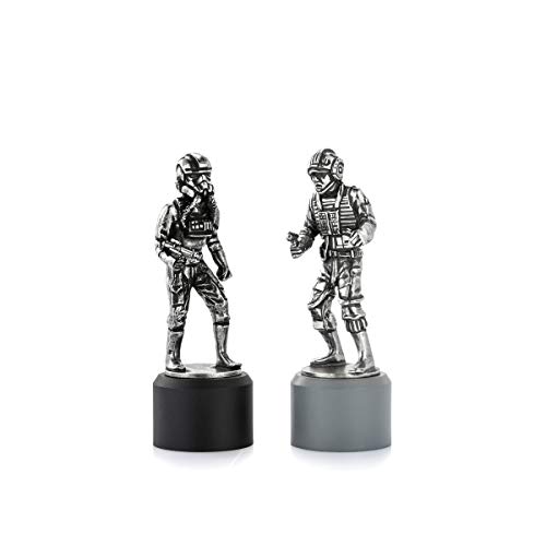 Royal Selangor Hand Finished Star Wars Collection Pewter Rebel & Imperial Pilot Rook Chess Piece Pair Gift