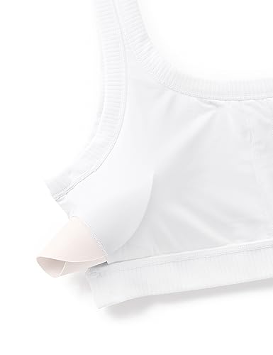 Image of CRZ YOGA Ribbed U Neck Sports Bras | Medium Support, Removable Pads, Casual, Wide Straps, for Women