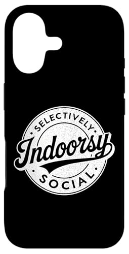 Indoorsy Selectively Social �r���e�[�W ���Љ�I �����I �X�}�z�P�[�X iPhone 17 �p