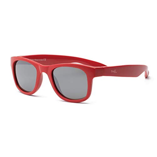 Image of Real Shades Surf Sunglasses for Toddler Kid Youth 100% UVA UVB Protection, Polycarbonate Mirror Lenses, Unbreakable, Red, Baby 0+