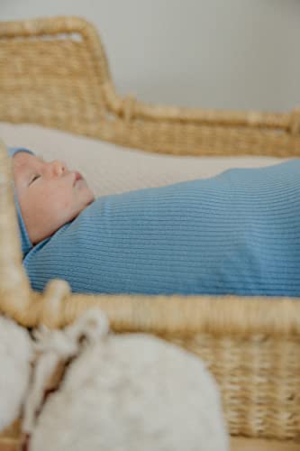 Image of Copper Pearl Swaddle Blankets for Newborns | Soft Stretchy Receiving Blankets for Boys and Girls | Large 46 x 46 Inch Baby Blankets | Lightweight and Breathable Swaddles | Atlantic