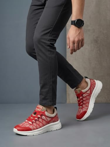 Image of HOS Mens Sports Shoes | Lightweight Running Shoes for Men | Breathable and Comfortable Footwear and Training