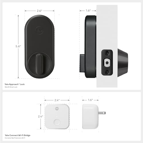 Yale YRR10-WF1-BSP Approach Smart Wi-Fi Deadbolt Retrofit Smart Lock thumb #7