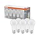 OSRAM LED Base Classic A, Sockel: E27, Nicht Dimmbar, Kaltweiß, Ersetzt eine herkömmliche 60 Watt Lampe, Matt, 5-er Pack