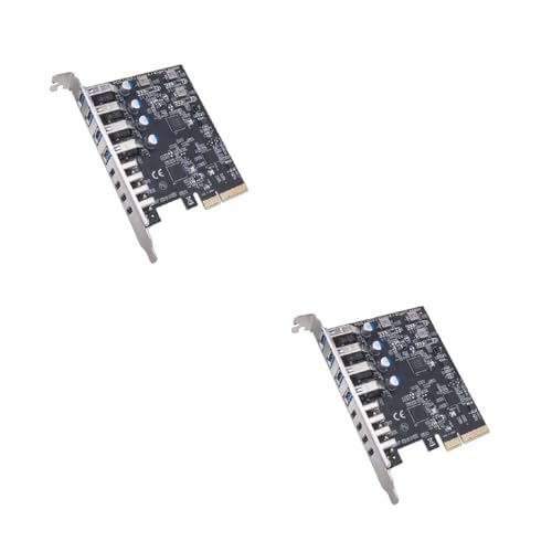 Carte USB 3.2 PCIE 4X 16X avec hub multiprise 4 ports type C et 4 ports USB A pour transfert 10 Gbit/s