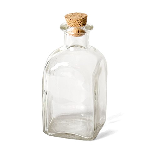 Botella frasco de cristal con tapón de corcho 240ml